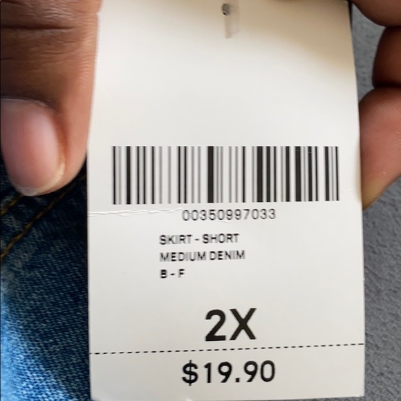 Distressed Denim Mini Skirt - Picture 4 of 4